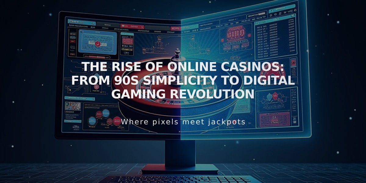 The Rise of Online Casinos: From 90s Simplicity to Digital Gaming Revolution