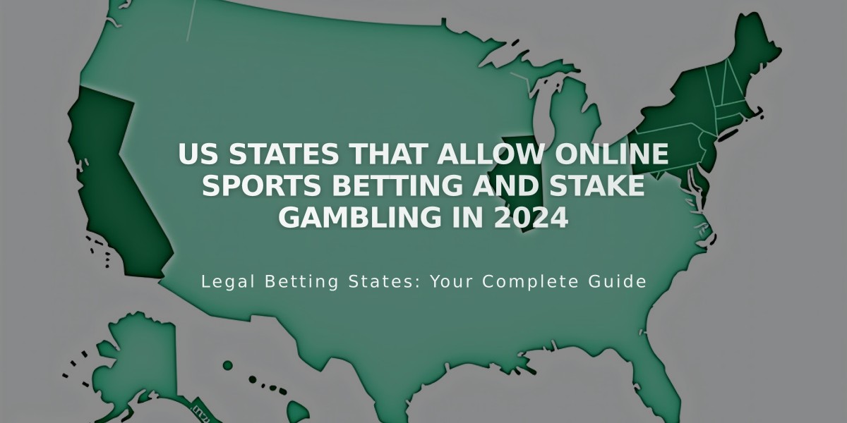 US States That Allow Online Sports Betting and Stake Gambling in 2024