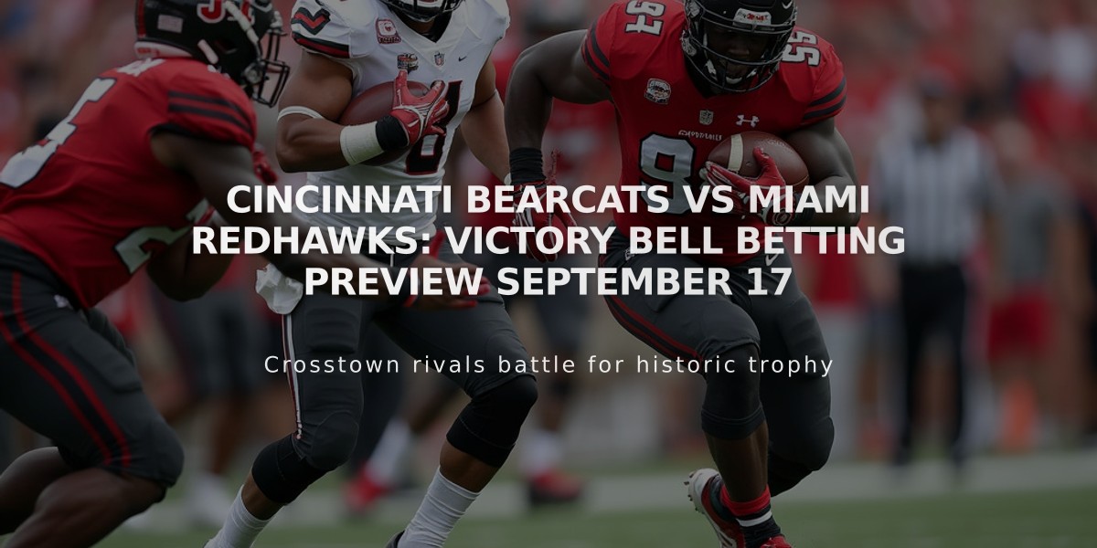 Cincinnati Bearcats vs Miami RedHawks: Victory Bell Betting Preview September 17