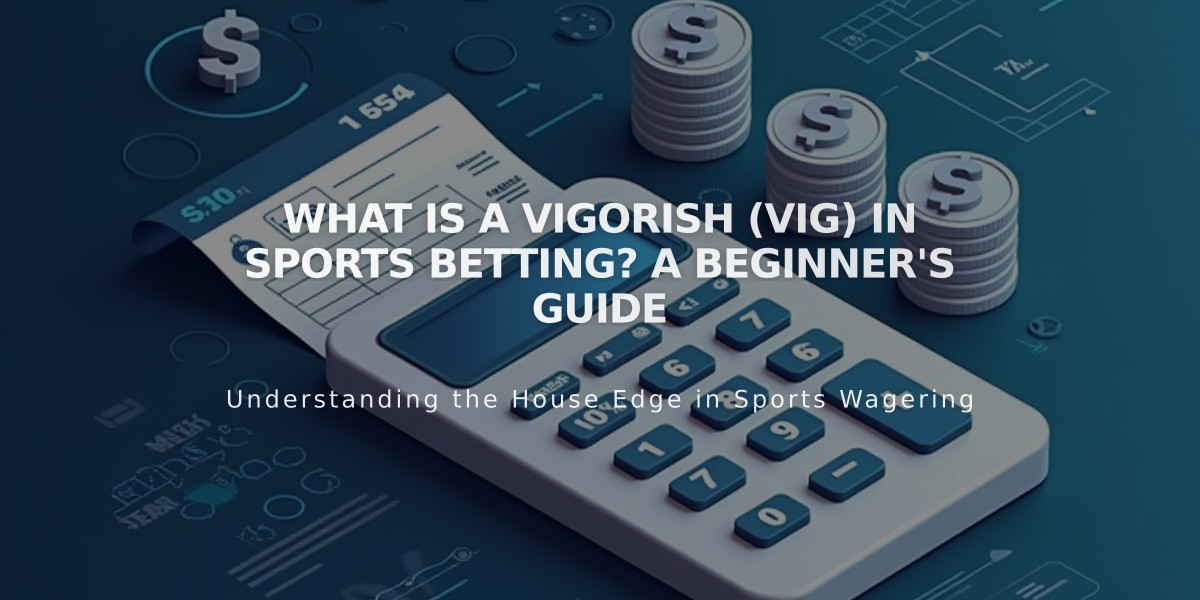 What Is a Vigorish (Vig) in Sports Betting? A Beginner's Guide