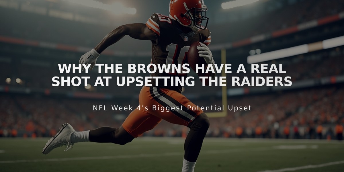 Why The Browns Have A Real Shot At Upsetting The Raiders