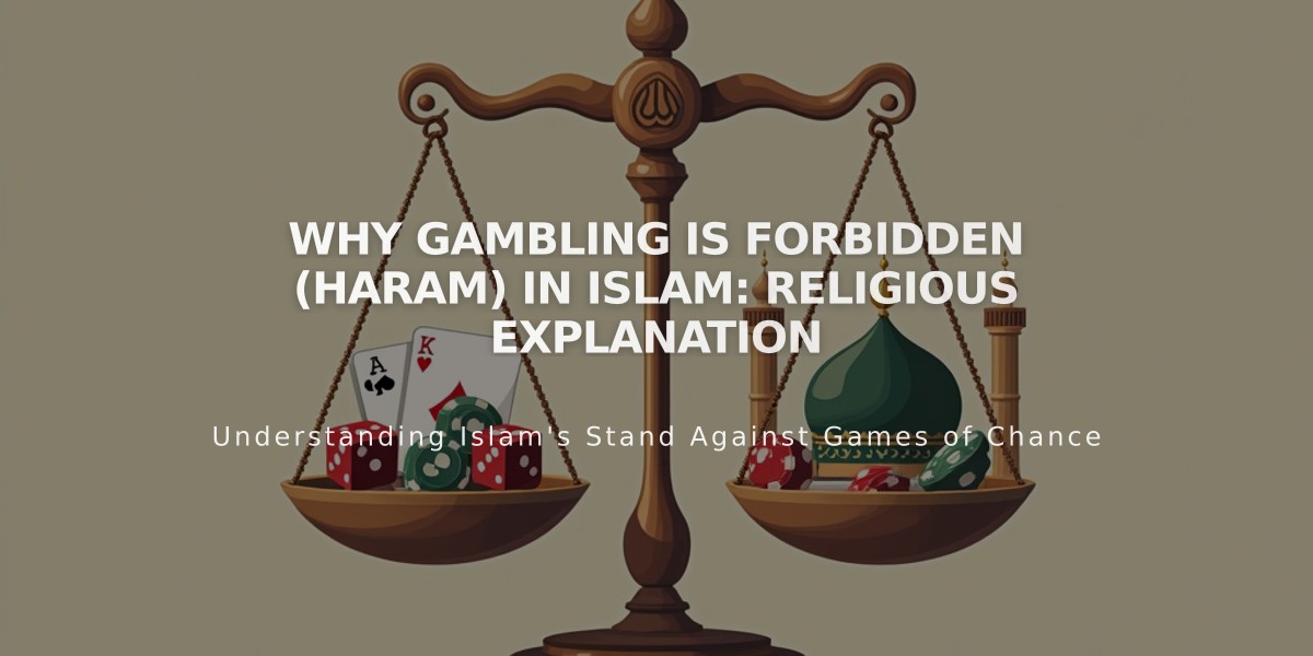 Why Gambling is Forbidden (Haram) in Islam: Religious Explanation