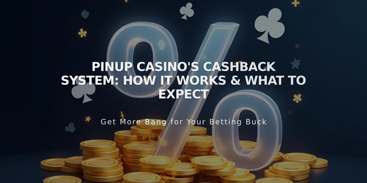 PinUp Casino's Cashback System: How It Works & What to Expect