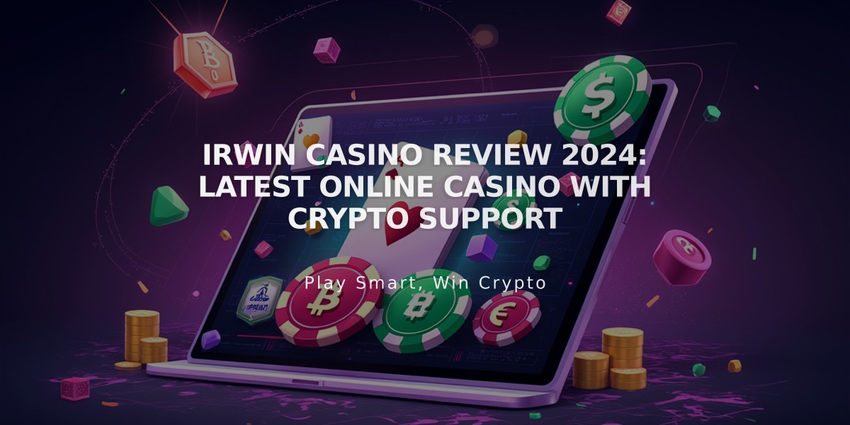 Irwin Casino Review 2024: Latest Online Casino with Crypto Support