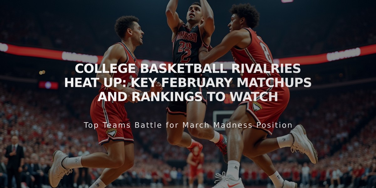 College Basketball Rivalries Heat Up: Key February Matchups and Rankings to Watch