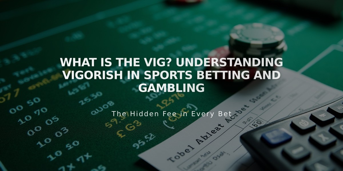 What is the Vig? Understanding Vigorish in Sports Betting and Gambling