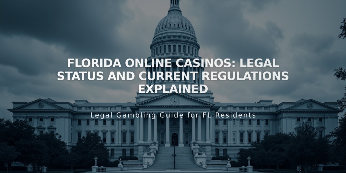 Florida Online Casinos: Legal Status and Current Regulations Explained