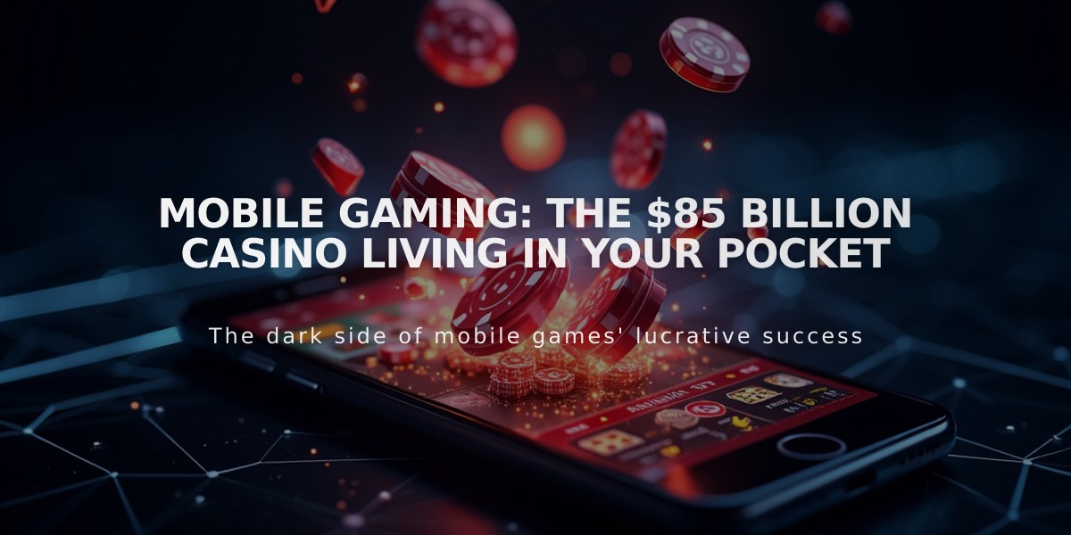 Mobile Gaming: The $85 Billion Casino Living in Your Pocket