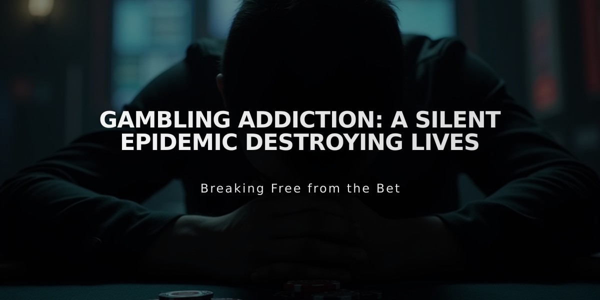 Gambling Addiction: A Silent Epidemic Destroying Lives