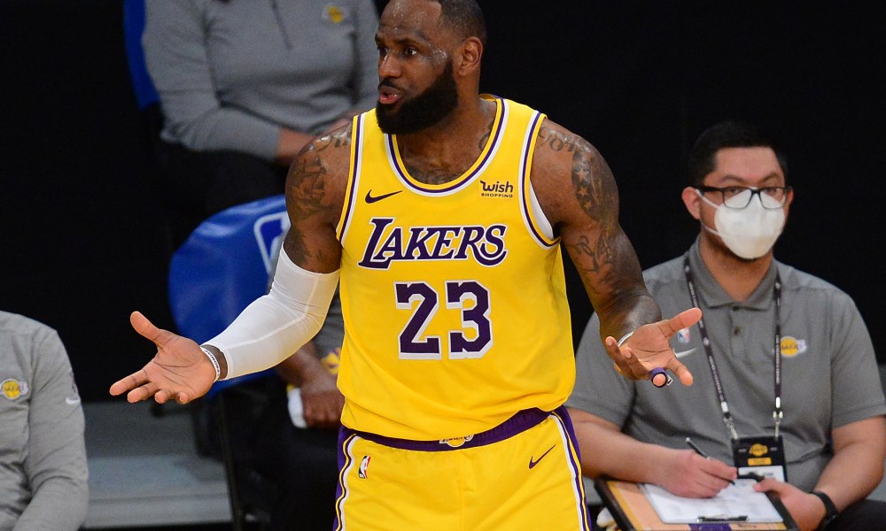 LeBron James in Lakers uniform