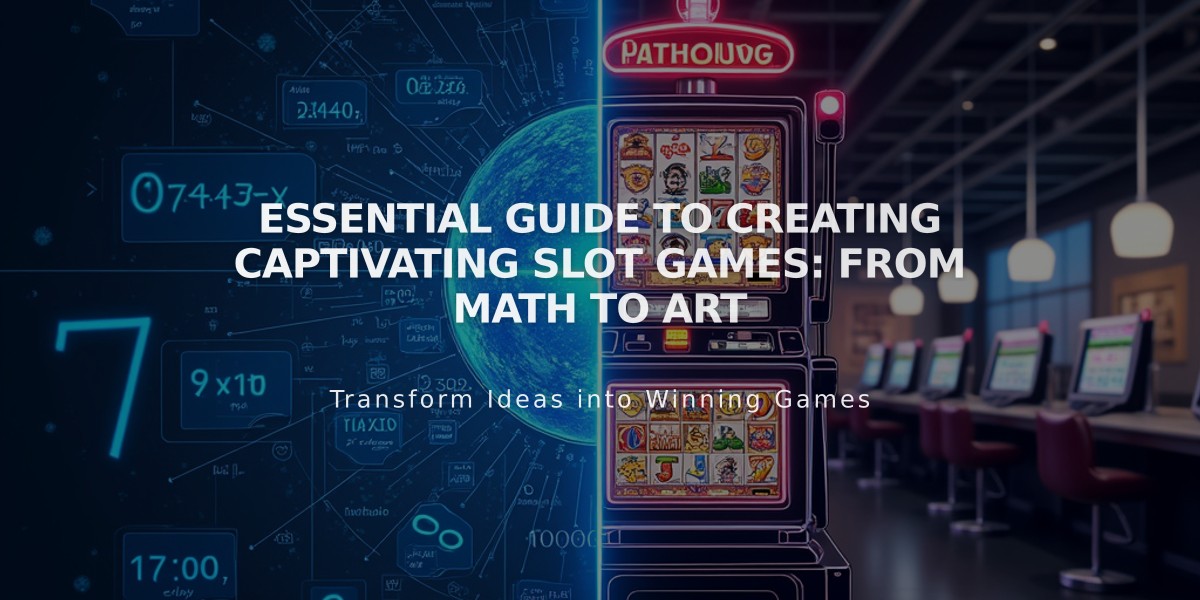 Essential Guide to Creating Captivating Slot Games: From Math to Art