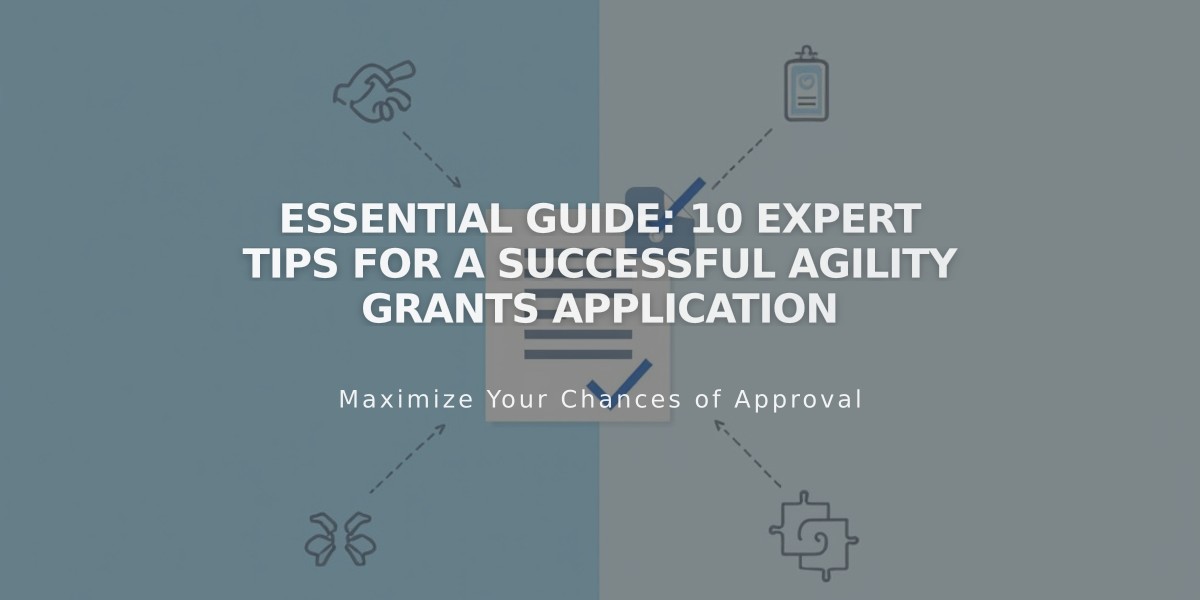 Essential Guide: 10 Expert Tips for a Successful Agility Grants Application