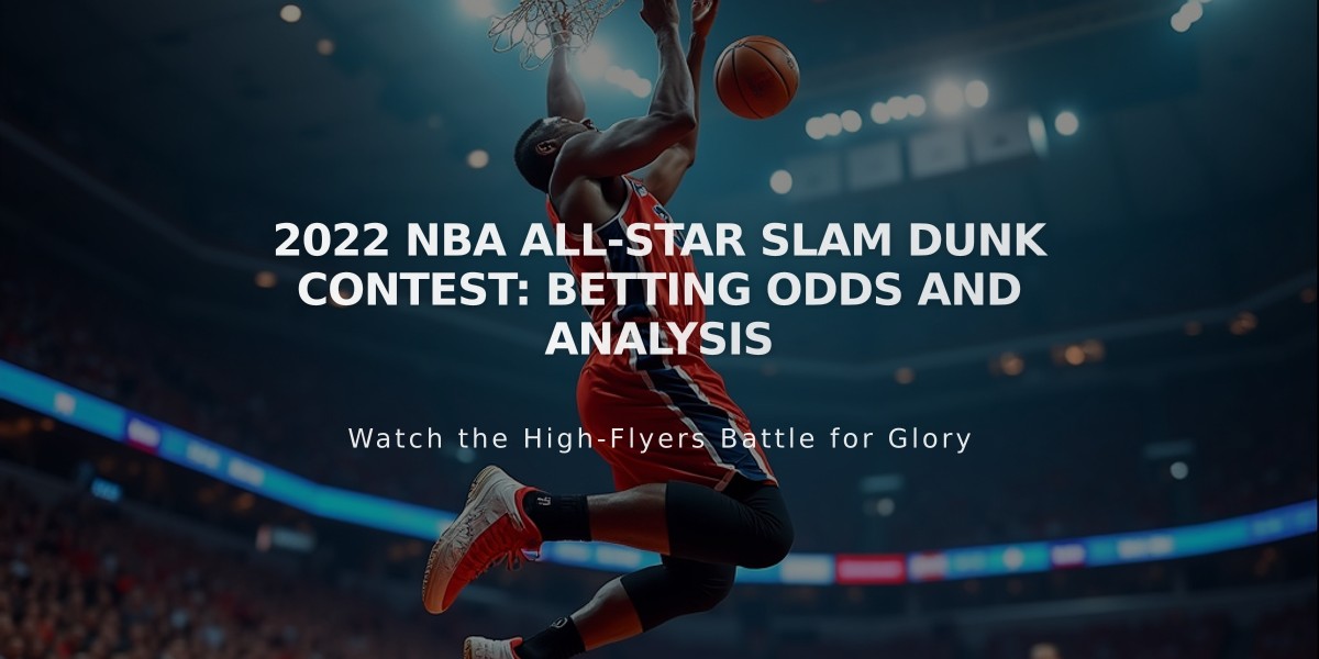 2022 NBA All-Star Slam Dunk Contest: Betting Odds and Analysis