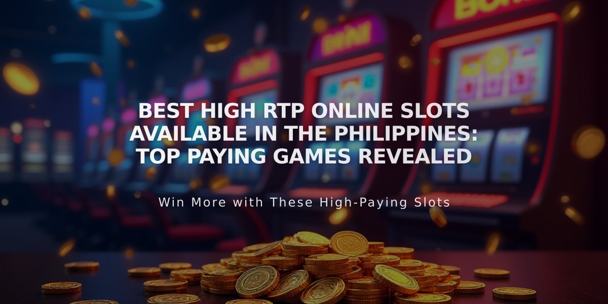 Best High RTP Online Slots Available in the Philippines: Top Paying Games Revealed