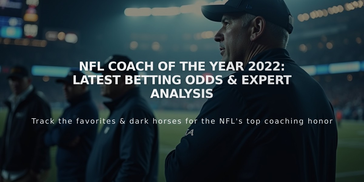 NFL Coach of the Year 2022: Latest Betting Odds & Expert Analysis