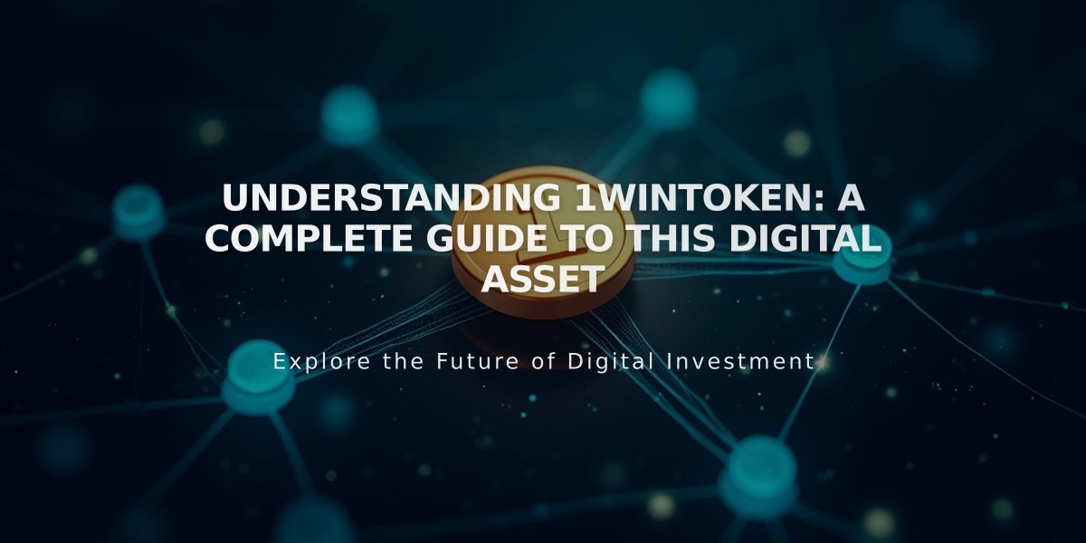 Understanding 1WinToken: A Complete Guide to This Digital Asset