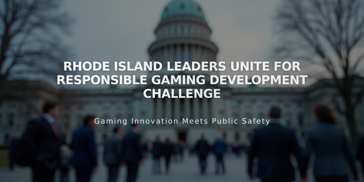 Rhode Island Leaders Unite for Responsible Gaming Development Challenge