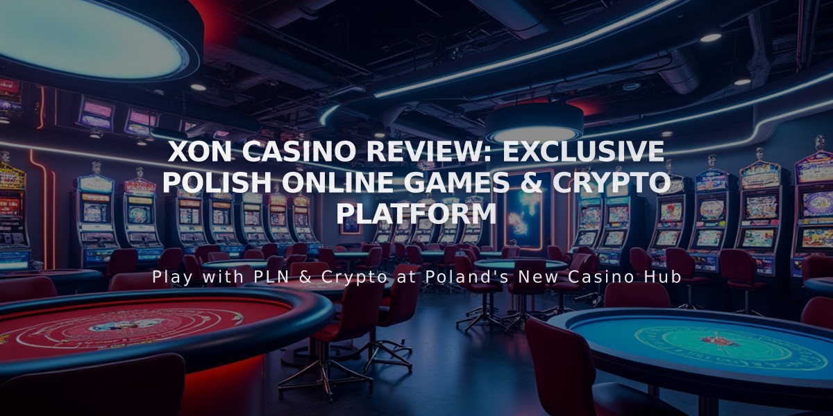 XON Casino Review: Exclusive Polish Online Games & Crypto Platform