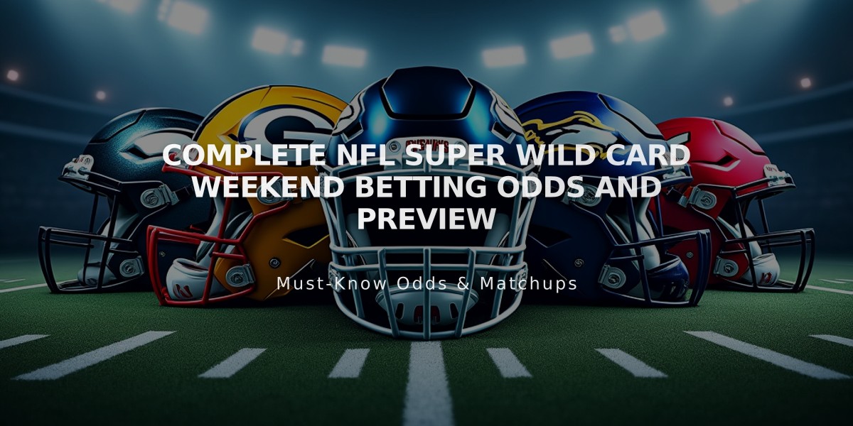 Complete NFL Super Wild Card Weekend Betting Odds and Preview