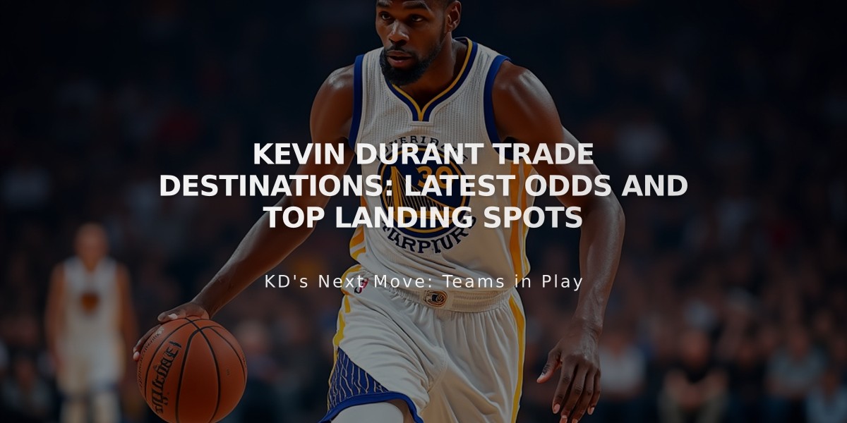 Kevin Durant Trade Destinations: Latest Odds and Top Landing Spots