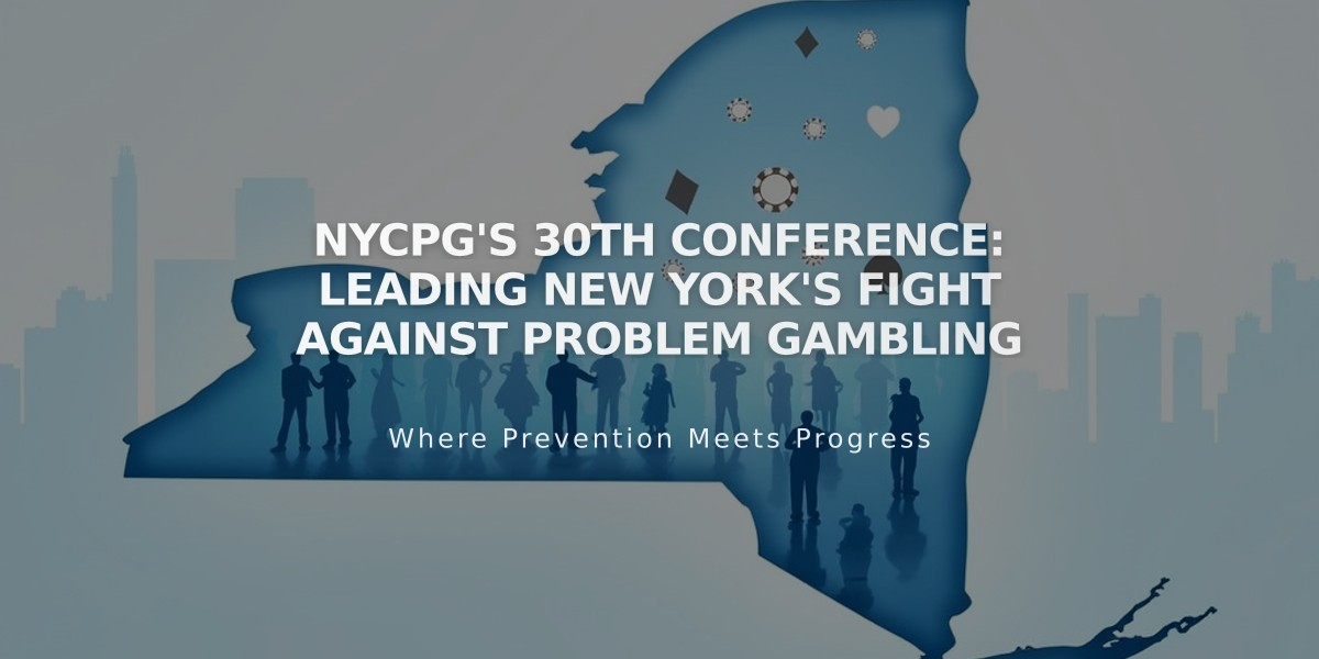 NYCPG's 30th Conference: Leading New York's Fight Against Problem Gambling