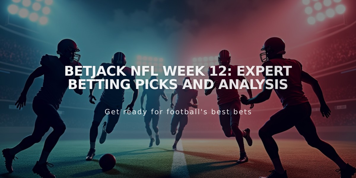 betJACK NFL Week 12: Expert Betting Picks and Analysis