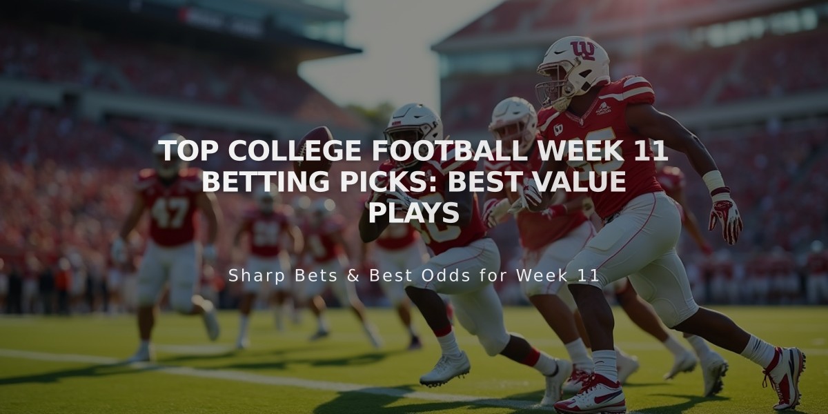 Top College Football Week 11 Betting Picks: Best Value Plays