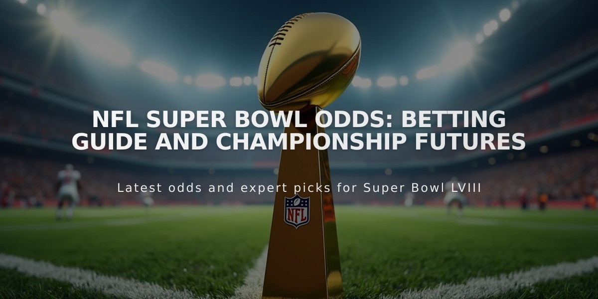 NFL Super Bowl Odds: Betting Guide and Championship Futures