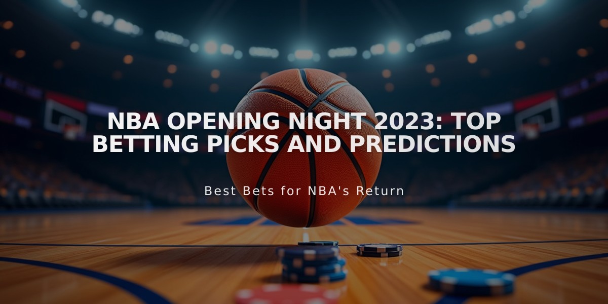 NBA Opening Night 2023: Top Betting Picks and Predictions